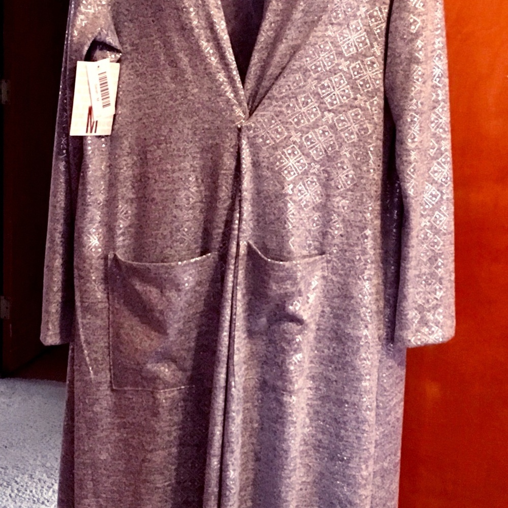 Lularoe Sarah ELEGANT Medium Long cardigan NWT